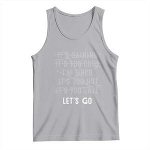 Gymer Tank Top Let's Go Gym No Reasons Fitness Motivation TS09 Athletic Heather Print Your Wear