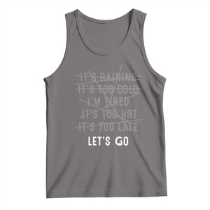 Gymer Tank Top Let's Go Gym No Reasons Fitness Motivation TS09 Deep Heather Print Your Wear