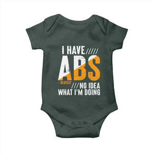 Gymer Baby Onesie I Have Abs-olutely No Idea What I'm Doing TS09 Print Your Wear