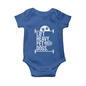 Gymer Dog Lover Baby Onesie Lift Heavy Pet Dogs TS09 Royal Blue Print Your Wear