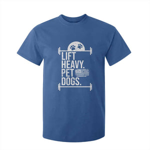 Gymer Dog Lover T Shirt For Kid Lift Heavy Pet Dogs TS09 Royal Blue Print Your Wear