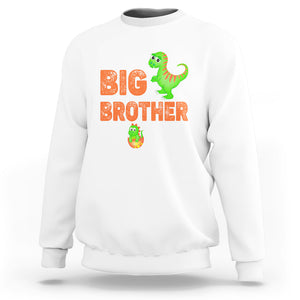 I'm Going To Be Big Brother 2024 Dinosaur Bro Baby Sweatshirt TS09 White Printyourwear