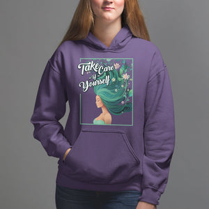 Take Care Of Yourself Self-Love Body Positive Mental Health Hoodie TS09 Purple Printyourwear