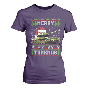 Funny Christmas Veteran T Shirt For Women Merry Tankmas Tank Military Army TS09 Purple Print Your Wear