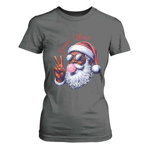Funny Haitian Christmas T Shirt For Women Jwaye Nwel Creole Cute Black Santa TS09 Dark Heather Print Your Wear