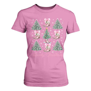 Howdy Christmas T Shirt For Women Coquette Christmas Tree Cowgirl TS09 Azalea Print Your Wear