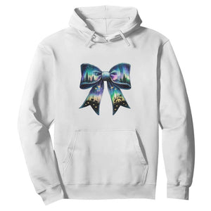 Christmas Alaska Aurora Hoodie Christian Most Wonderful Time Of The Year Coquette Bow TS09 White Print Your Wear