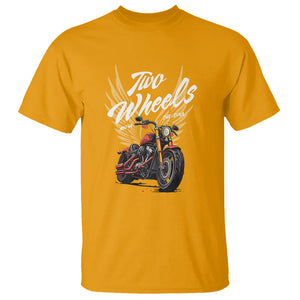Motorcycle Rider T Shirt Four Wheels Mover The Body Two Wheels Move The Soul TS09 Gold Printyourwear