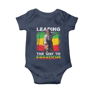 Harriet Tubman Baby Onesie Leading The Way To Freedom Black History TS09 Navy Print Your Wear