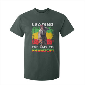 Harriet Tubman T Shirt For Kid Leading The Way To Freedom Black History TS09 Dark Forest Green Print Your Wear