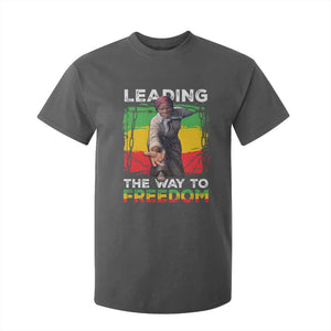 Harriet Tubman T Shirt For Kid Leading The Way To Freedom Black History TS09 Dark Heather Print Your Wear