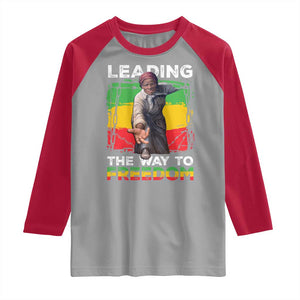 Harriet Tubman Raglan Shirt Leading The Way To Freedom Black History TS09 Sport Gray Red Print Your Wear