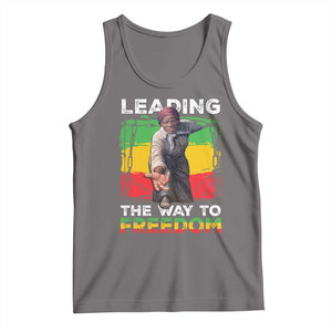 Harriet Tubman Tank Top Leading The Way To Freedom Black History TS09 Deep Heather Print Your Wear