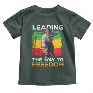 Harriet Tubman Toddler T Shirt Leading The Way To Freedom Black History TS09 Dark Forest Green Print Your Wear