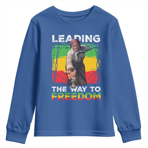 Harriet Tubman Youth Sweatshirt Leading The Way To Freedom Black History TS09 Royal Blue Print Your Wear