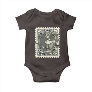 Harriet Tubman Baby Onesie Live Free Or Die Black History TS09 Dark Chocolate Print Your Wear