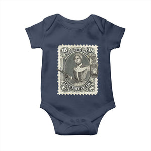 Harriet Tubman Baby Onesie Live Free Or Die Black History TS09 Navy Print Your Wear