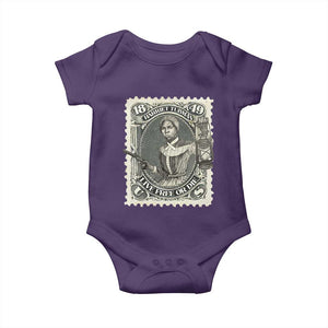 Harriet Tubman Baby Onesie Live Free Or Die Black History TS09 Purple Print Your Wear