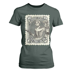 Harriet Tubman T Shirt For Women Live Free Or Die Black History TS09 Dark Forest Green Print Your Wear