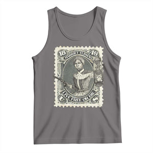 Harriet Tubman Tank Top Live Free Or Die Black History TS09 Deep Heather Print Your Wear
