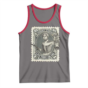 Harriet Tubman Tank Top Live Free Or Die Black History TS09 Deep Heather Red Print Your Wear