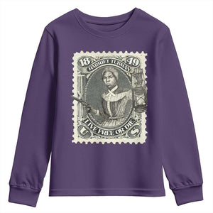 Harriet Tubman Youth Sweatshirt Live Free Or Die Black History TS09 Purple Print Your Wear