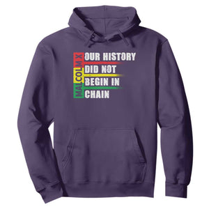 Malcolm X Hoodie Our History Did Not Begin In Chains TS09 Purple Print Your Wear