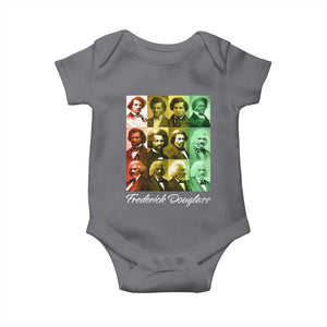 Life Of Frederick Douglass Baby Onesie Black History Month TS09 Charcoal Print Your Wear