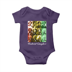 Life Of Frederick Douglass Baby Onesie Black History Month TS09 Purple Print Your Wear