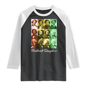 Life Of Frederick Douglass Raglan Shirt Black History Month TS09 Black White Print Your Wear