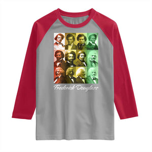 Life Of Frederick Douglass Raglan Shirt Black History Month TS09 Sport Gray Red Print Your Wear