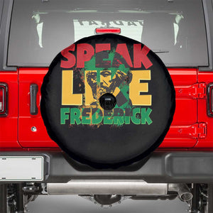 Speak Like Frederick Douglass Spare Tire Cover Black History Month TS09 Black Print Your Wear