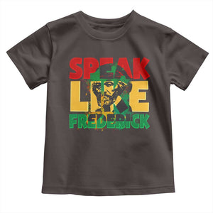 Speak Like Frederick Douglass Toddler T Shirt Black History Month TS09 Dark Chocolate Print Your Wear