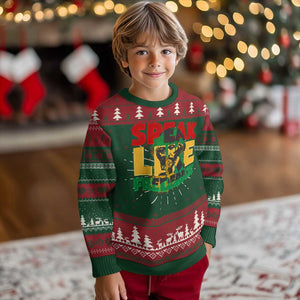 Speak Like Frederick Douglass Ugly Christmas Sweater Black History Month TS09 Christmas Print Your Wear