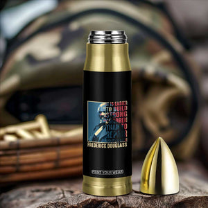 Frederick Douglass Bullet Tumbler It Is Easier To Build Strong Children Than To Repair Broken Men BHM TS09 Print Your Wear