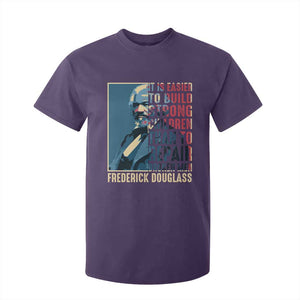 Frederick Douglass T Shirt For Kid It Is Easier To Build Strong Children Than To Repair Broken Men BHM TS09 Purple Print Your Wear
