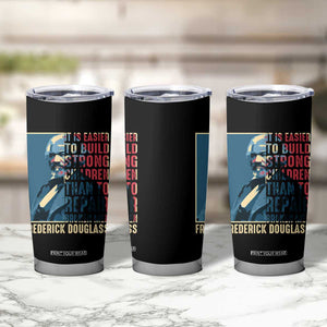 Frederick Douglass Tumbler Cup It Is Easier To Build Strong Children Than To Repair Broken Men BHM TS09 Print Your Wear