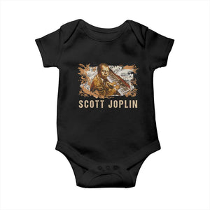 Scott Joplin Baby Onesie Afro Classical Music Composer Black History TS09 Black Print Your Wear