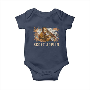 Scott Joplin Baby Onesie Afro Classical Music Composer Black History TS09 Navy Print Your Wear