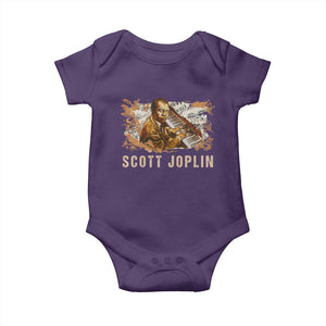 Scott Joplin Baby Onesie Afro Classical Music Composer Black History TS09 Purple Print Your Wear