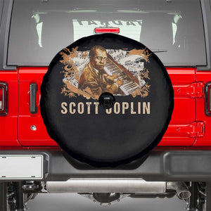 Scott Joplin Spare Tire Cover Afro Classical Music Composer Black History TS09 Black Print Your Wear