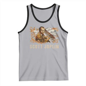 Scott Joplin Tank Top Afro Classical Music Composer Black History TS09 Athletic Heather Black Print Your Wear