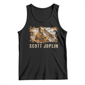 Scott Joplin Tank Top Afro Classical Music Composer Black History TS09 Black Print Your Wear