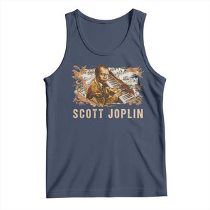 Scott Joplin Tank Top Afro Classical Music Composer Black History TS09 Navy Print Your Wear