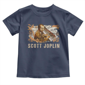 Scott Joplin Toddler T Shirt Afro Classical Music Composer Black History TS09 Navy Print Your Wear