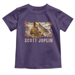Scott Joplin Toddler T Shirt Afro Classical Music Composer Black History TS09 Purple Print Your Wear
