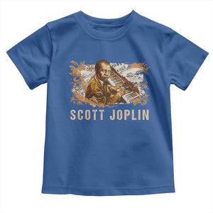 Scott Joplin Toddler T Shirt Afro Classical Music Composer Black History TS09 Royal Blue Print Your Wear