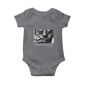James Baldwin Baby Onesie Not Everything That Is Faced Can Be Changed But Nothing Can Be Changed Until It Is Faced TS09 Charcoal Print Your Wear