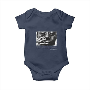 James Baldwin Baby Onesie Not Everything That Is Faced Can Be Changed But Nothing Can Be Changed Until It Is Faced TS09 Navy Print Your Wear