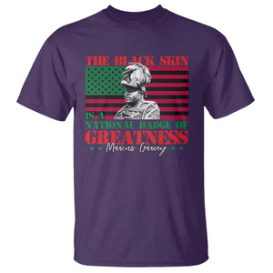 Marcus Garvey T Shirt The Black Skin Is A National Badge Of Greatness African American Flag TS09 Purple Print Your Wear